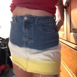 jean skirt